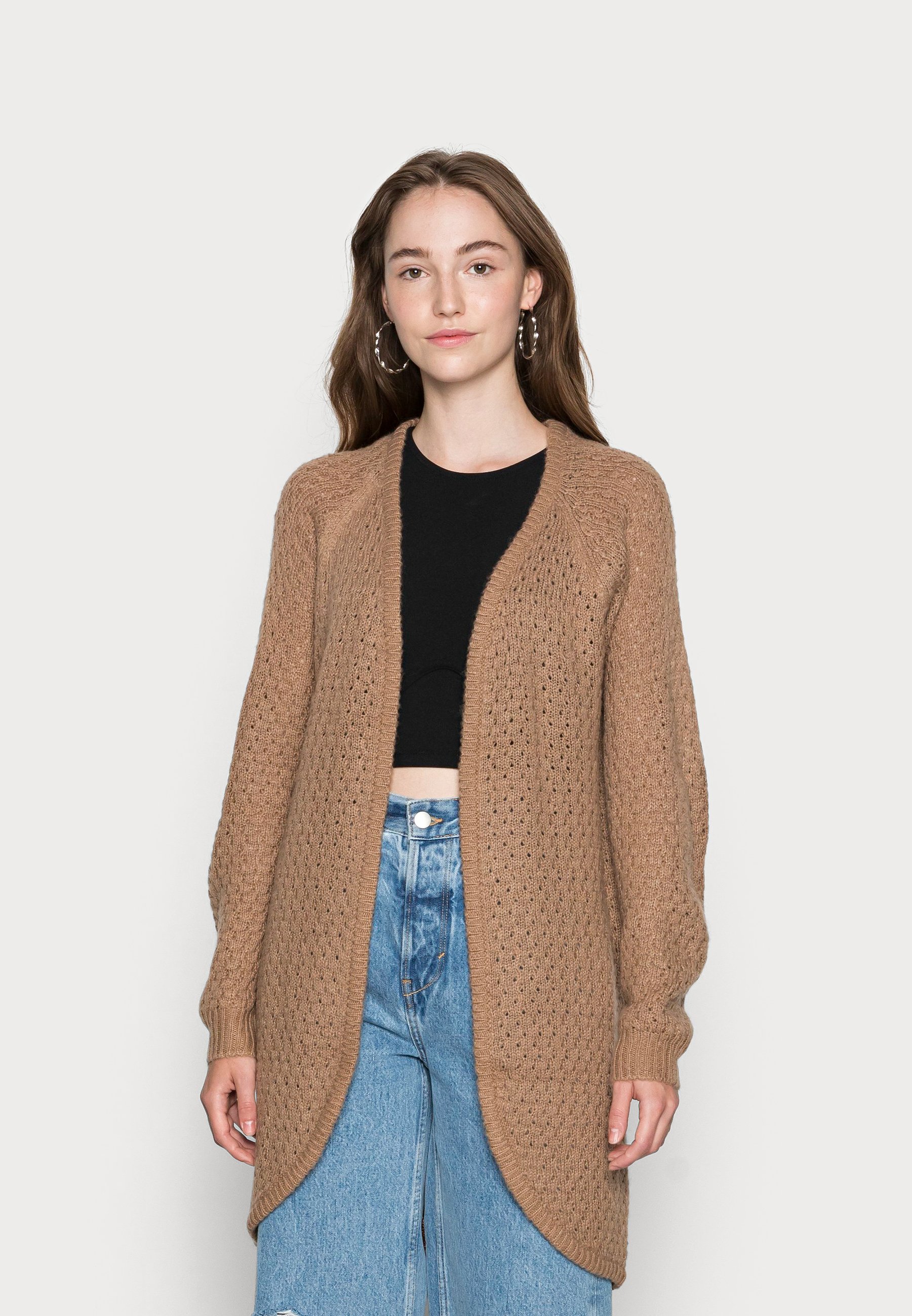 ICHI OLANDA - Cardigan - caribou/brown 
