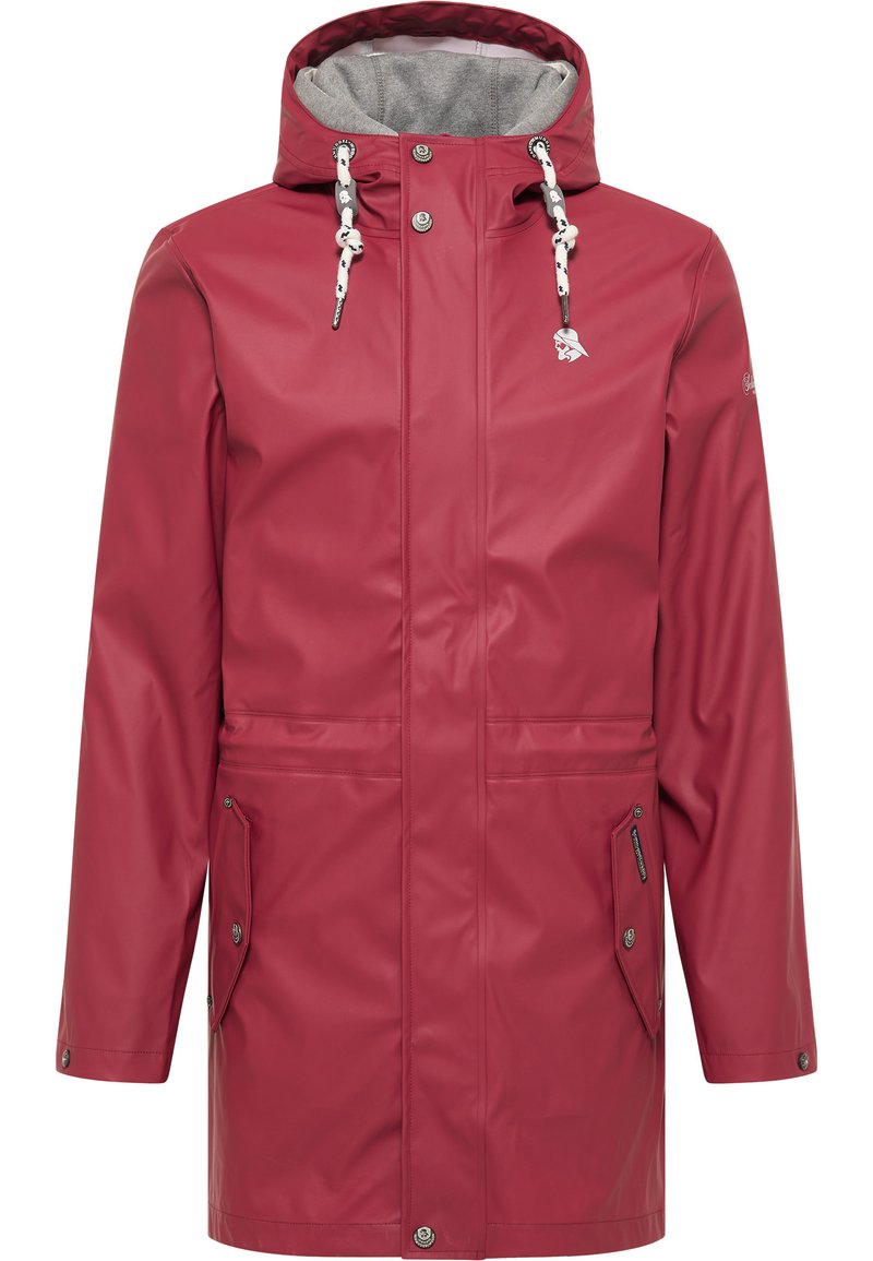 Schmuddelwedda Fleecejas donkerrood