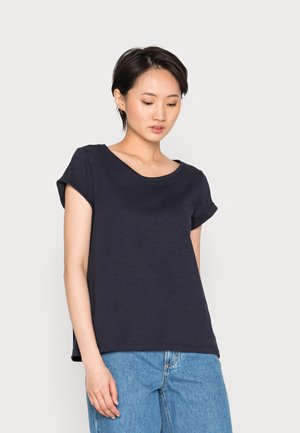 SLUB ROUND NECK 2 PACK - Jednoduché triko - navy