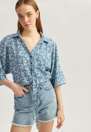 Koton CROP - Chemisier - dark blue