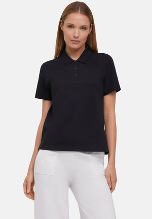 FALKE BASIC BOXY PIQUE POLO - Polo - black