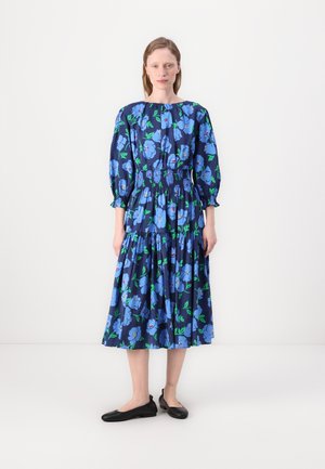 SPRINGTIME BLOOMS SMOCK DRESS - Day dress - planetary navy