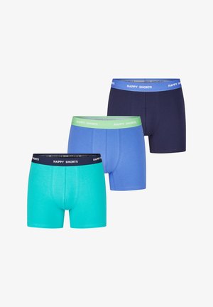 Happy Shorts, 3-PACK - Kurze Boxershorts - navy blue turquoise