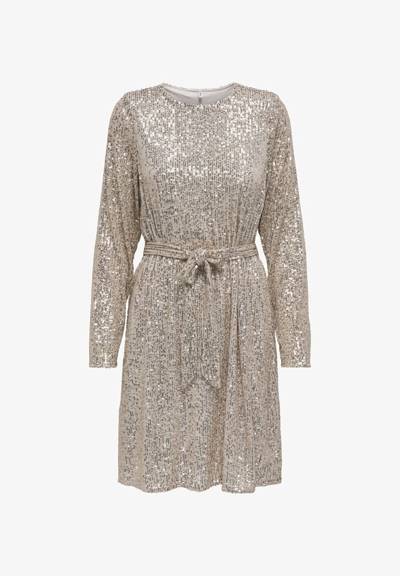ONLY LS BELT SEQUINS - Cocktail dress / Party dress - pumice stone detail pumioce stone sequins/beige - Zalando.ie ONLY LS BELT SEQUINS - Cocktail dress / Party dress - pumice stone detail pumioce stone sequins/beige - Zalando.ie