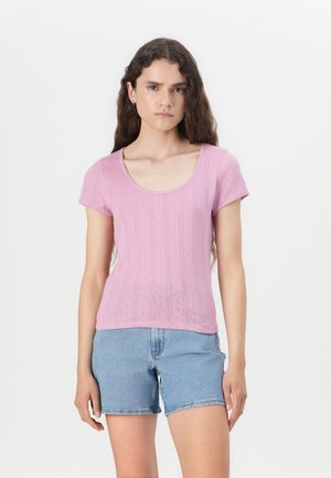 SCOOP - Základné tričko - sunrise pink