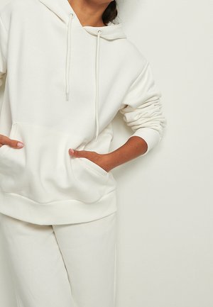 Felpa con cappuccio - white