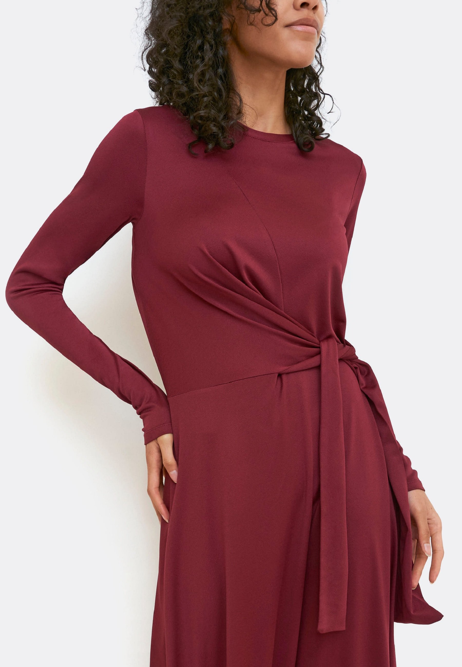 CUPLÉ Vestido largo - burgundy/burdeos - Zalando.es