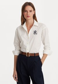 Lauren Ralph Lauren - KOTTA LONG SLEEVE BUTTON FRONT SHIRT - Bluza s gumbima - white Minijatura 1