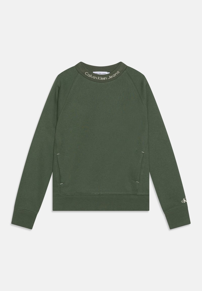 Calvin Klein Jeans INTARSIA CREWNECK - Sudadera - thyme