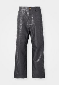 INFORMAL BAROCCO EMBOSSED - Stoffhose - dark anthracite