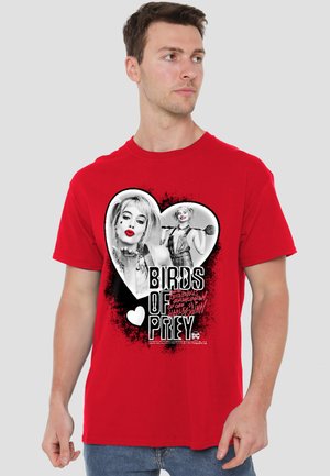 Cotton Soul, BIRDS OF PREY HEART HARLEY - Print T-shirt - red