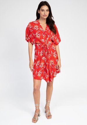 AN'GE PRINTED AND LIGHTWEIGHT MALOUTY - Robe de jour - bliss rouge