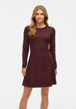 VICOMFY  O NECK DRESS - Strickkleid - fig