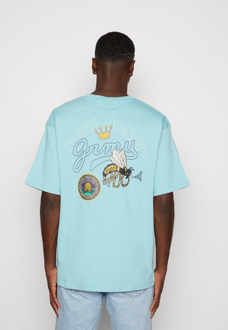 Grimey HIVE HEAVYWEIGHT UNISEX - T-shirt imprim - blue/bleu - ZALANDO.FR