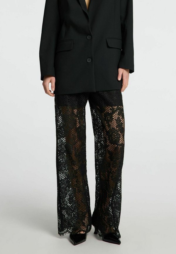 STRAIGHT FIT SPITZEN - Stoffhose