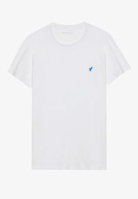 BASIC SLIM EMBROIDERY T SHIRT - Βασικό μπλουζάκι - white