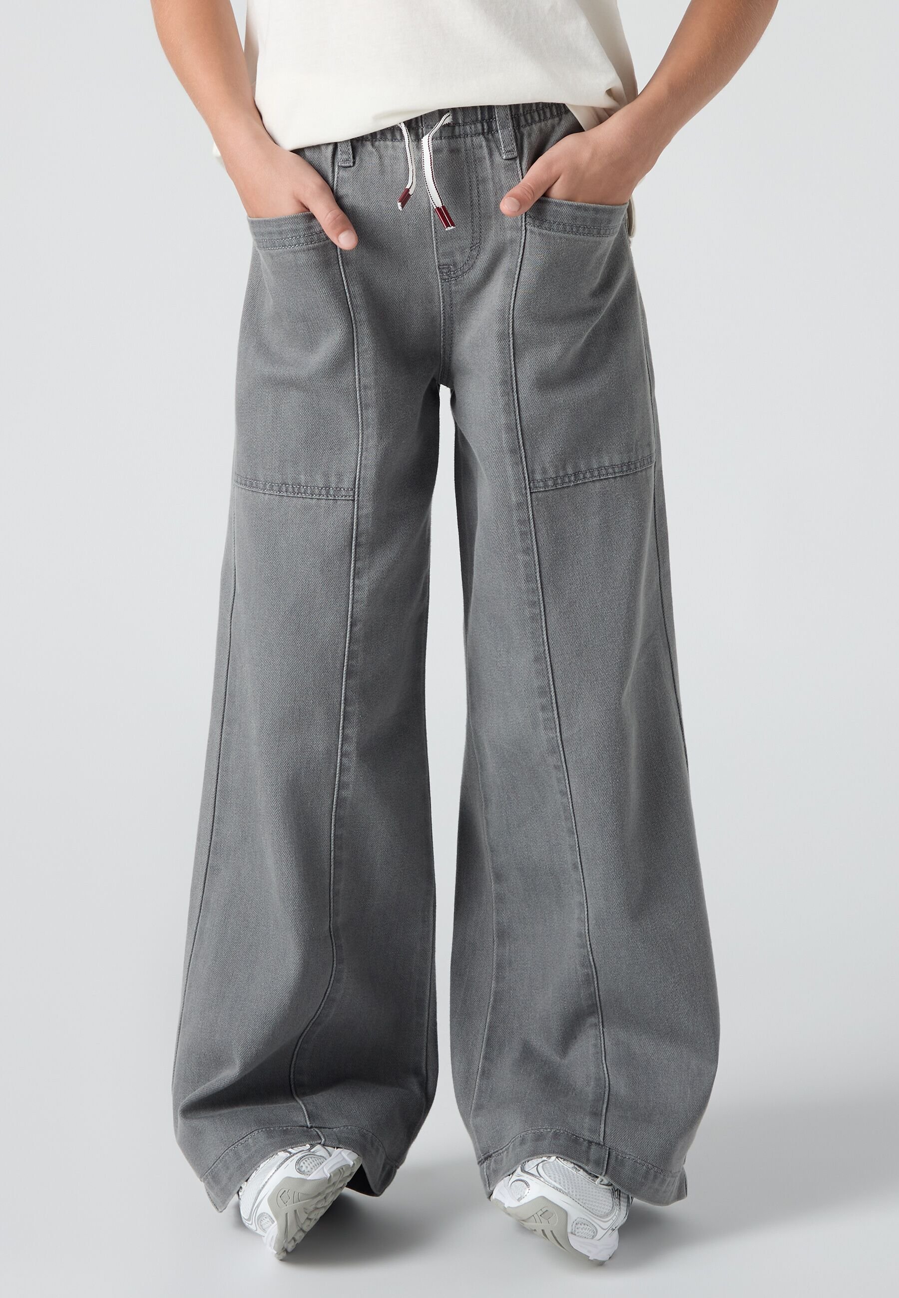Levi's® PULL-ON '94 BAGGY WIDE LEG - Straight leg jeans - graphite