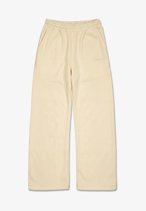 Pegador, ANNI WIDE PANTS - Παντελόνι φόρμας - washed butter yellow/white