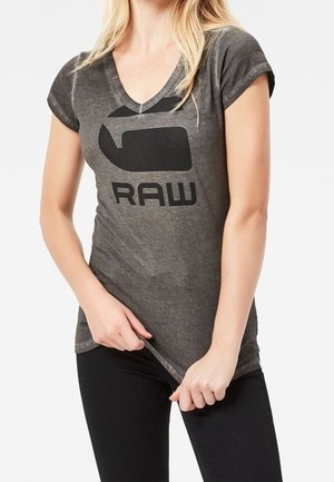 T-shirt med print - grey