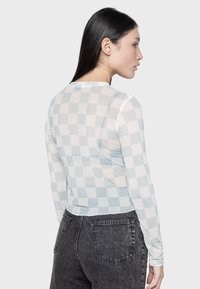 Kaotiko CHECK TULLE - Top dugih rukava - blue