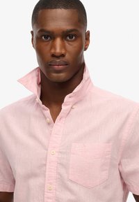 Superdry & Co SHORT SLEEVE - Camisa - city pink chambray