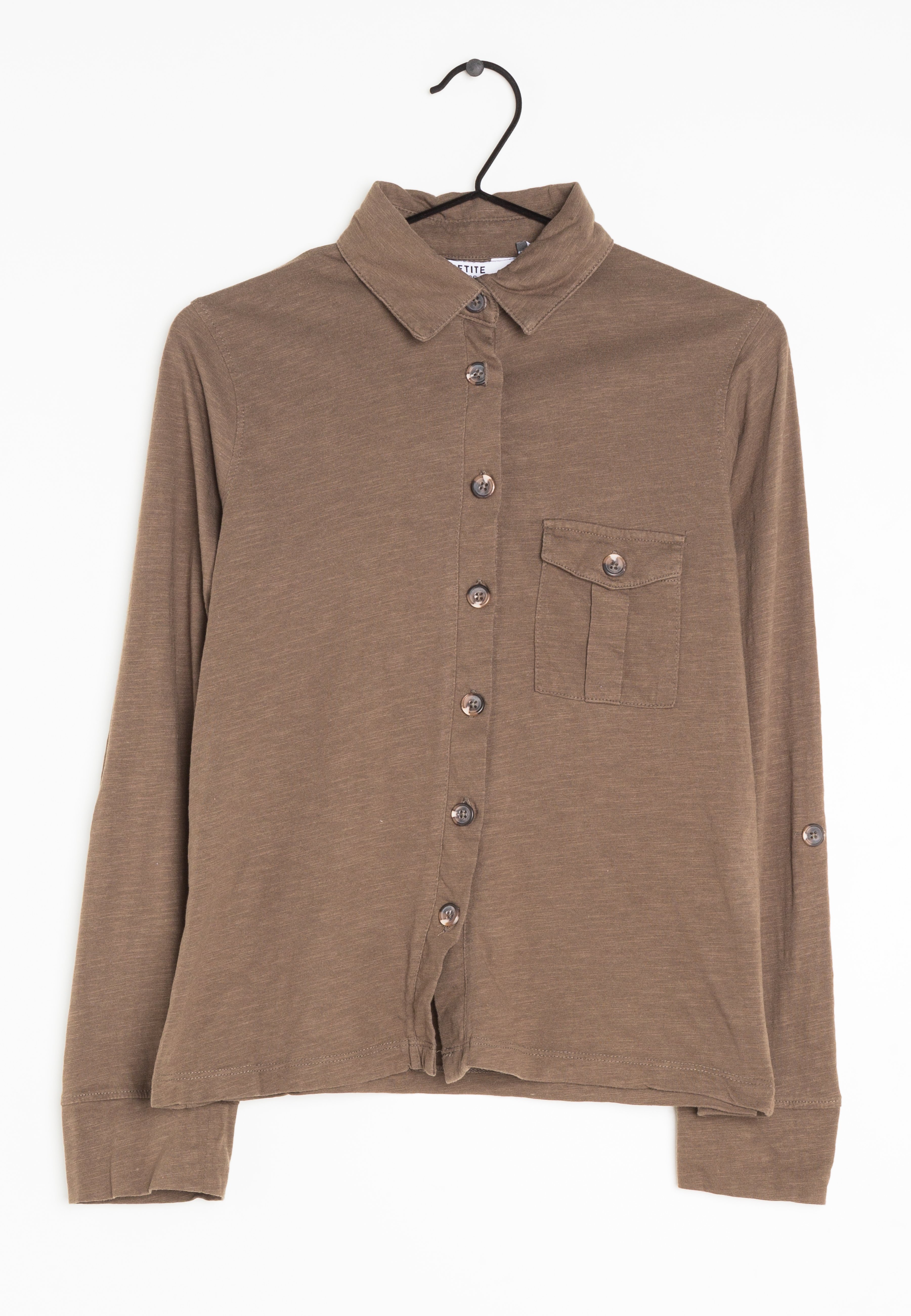 Dorothy Perkins Petite Button-down blouse - Brown/brown - (Pre-owned) -  Zalando.de
