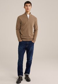 WE Fashion THE PIQUE - Pulover - brown