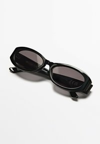 Massimo Dutti SMALL OVAL  - Occhiali da sole - black