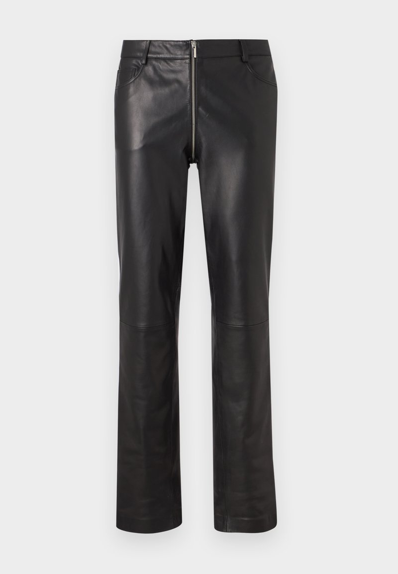 STUDIO ID TOM TROUSERS LEATHER FRONT 2 BACK ZIP TROUSERS - Leather ...