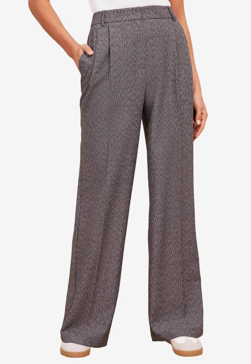 Friends Like These TAILORED WIDE LEG - Hlače - grey stripe