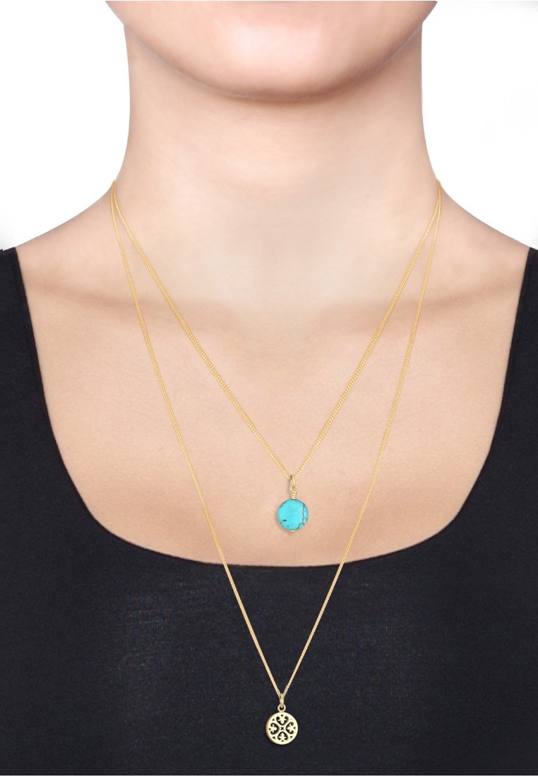 Elli MOND - Collier - gold-coloured/turquoise