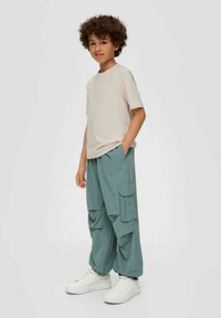 s.Oliver T-Shirt print - helles beige