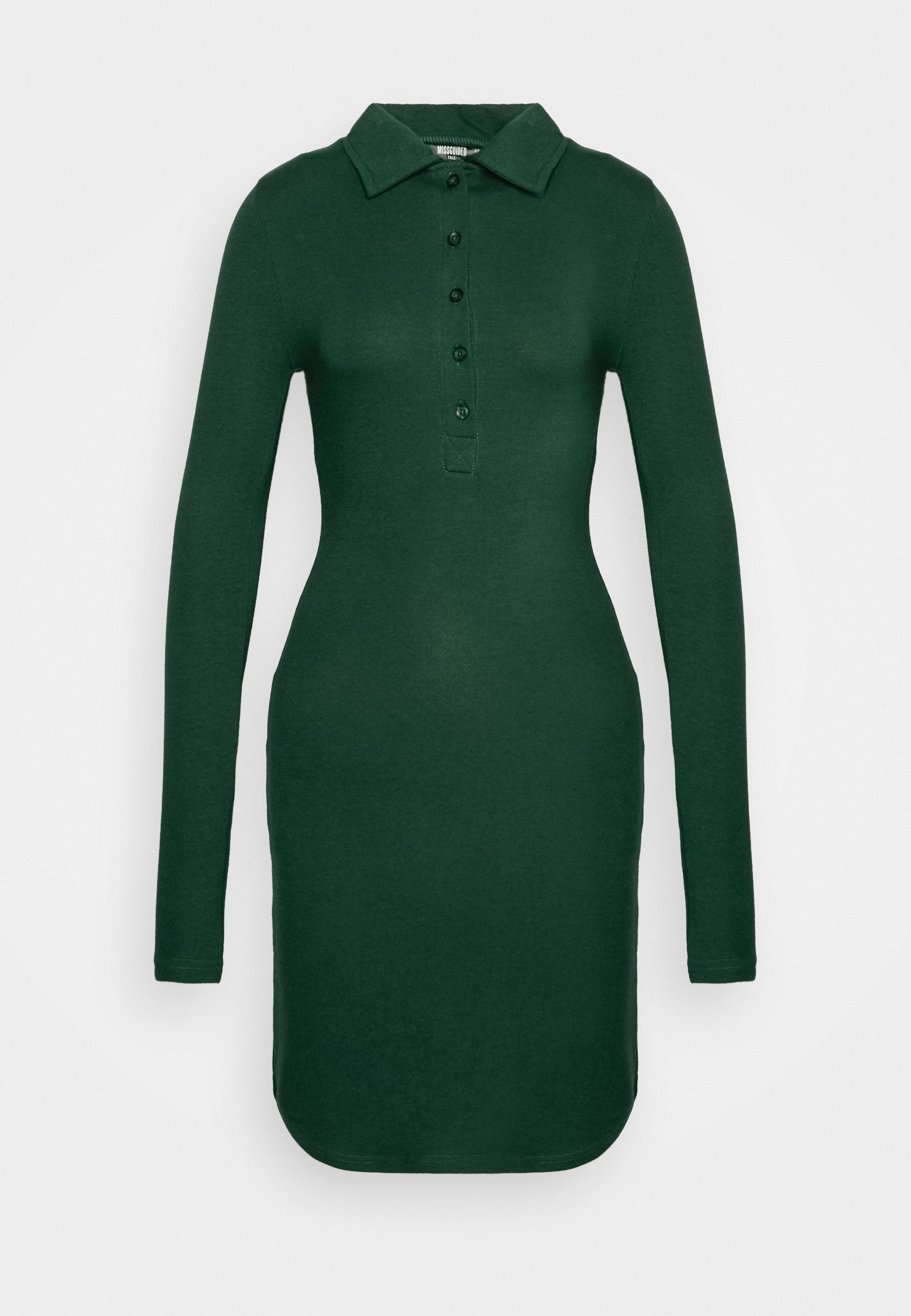 button up jersey dress