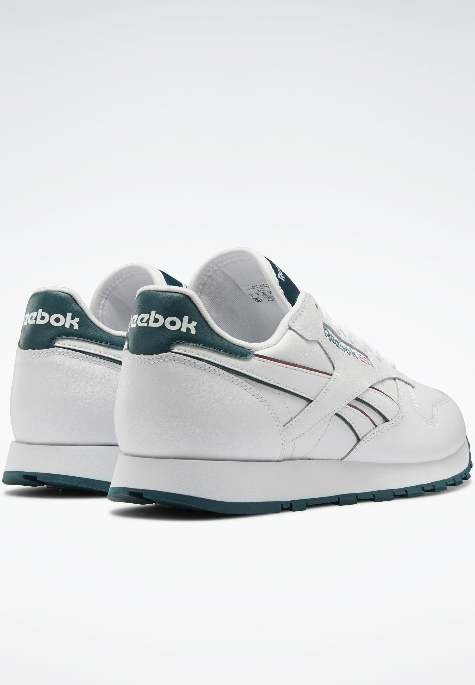 reebok white leather trainers