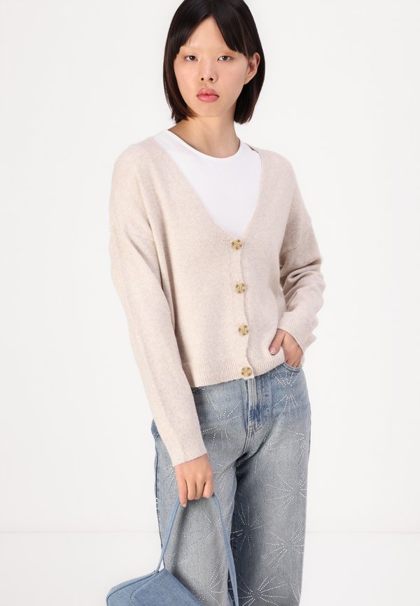 ONLRICA LIFE V NECK - Cardigan - humus3