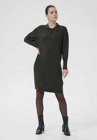 Kaffe Robe pull - dark grey melange