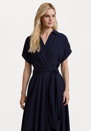 Lauren Ralph Lauren BELTED CREPE DRESS - Kasdienė suknelė - lighthouse navy