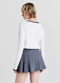 Calliope GIROCOLLO CON PROFILI A CONTRASTO - Strickpullover - bianco lana