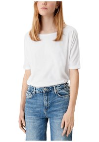 QS BAUMWOLLMIX - T-shirt basic - white