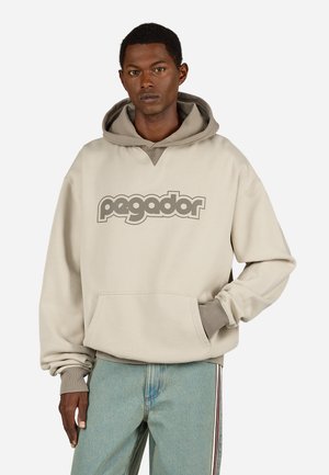 CUNEO - Kapucnis pulóver - washed cozy beige flint grey