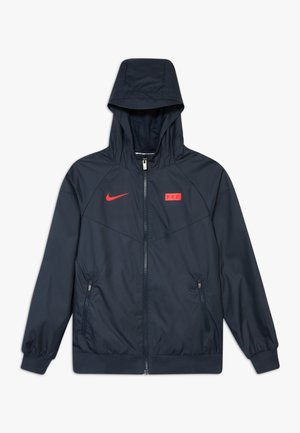 FRANKREICH - Training jacket - dark obsidian/university red