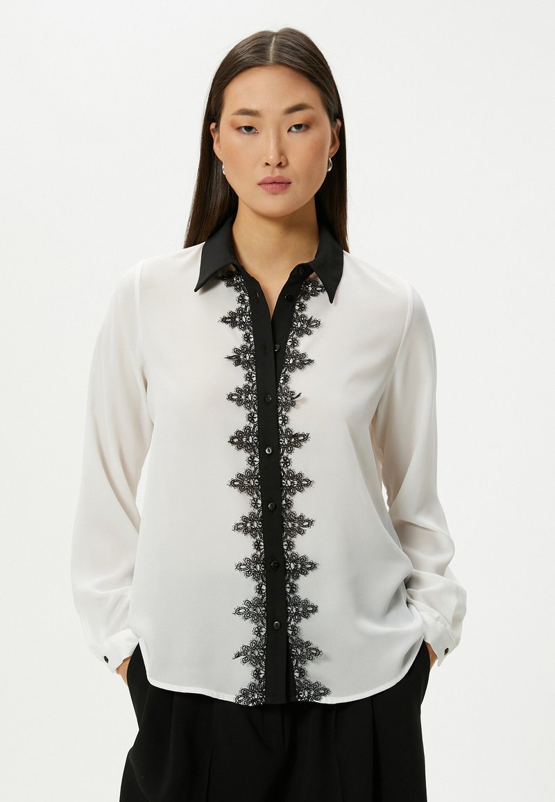 Koton REGULAR FIT LONG SLEEVE BUTTONED - Camicia - white/bianco