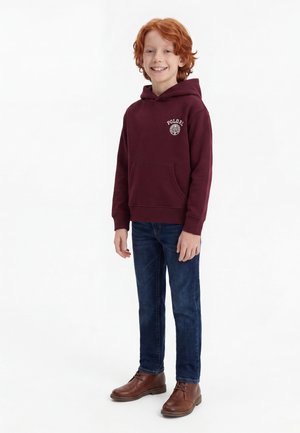 Polo Ralph Lauren, BIG FIT LOGO HOODIE 7-14Y - Φούτερ με κουκούλα - rich ruby
