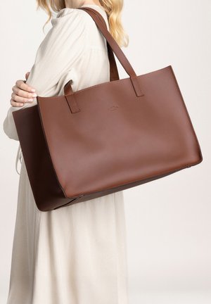 Gusti Leder AGATHA - Pirkinių krepšys - walnut