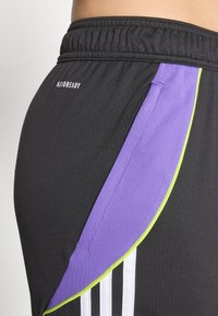 adidas Performance TIRO24 TRAINING SHORTS WOMEN - Sports shorts - black/purple rush