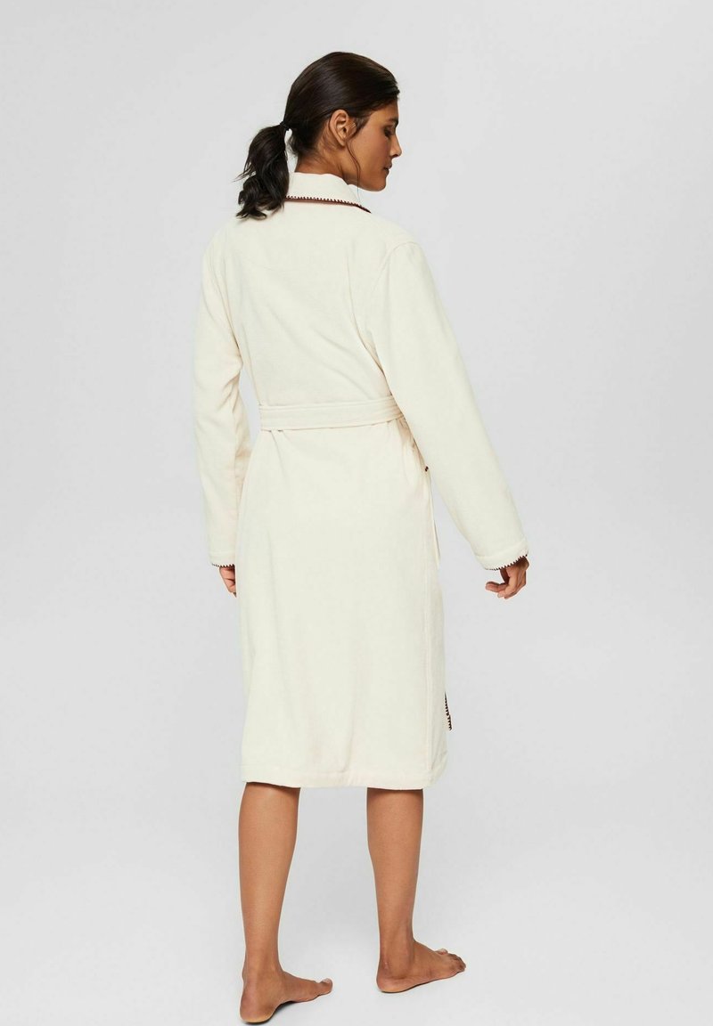 Damen Nachthemden | Esprit MIT BESTICKTEN KANTEN Bademantel sand/beige - EM49754 Damen Nachthemden | Esprit MIT BESTICKTEN KANTEN Bademantel sand/beige - EM49754