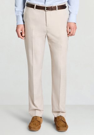 LUNGO  - Pantalon classique - beige chiaro melange