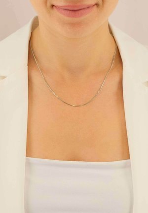 MUAU Schmuck COLLIER SCHLANGE , 1MM, 45CM - Collana - weiß goldfarben