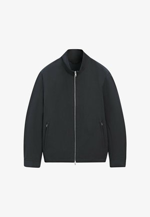 Massimo Dutti, COTTON BLEND HIGH-NECK JACKET - Giacca leggera - dark blue