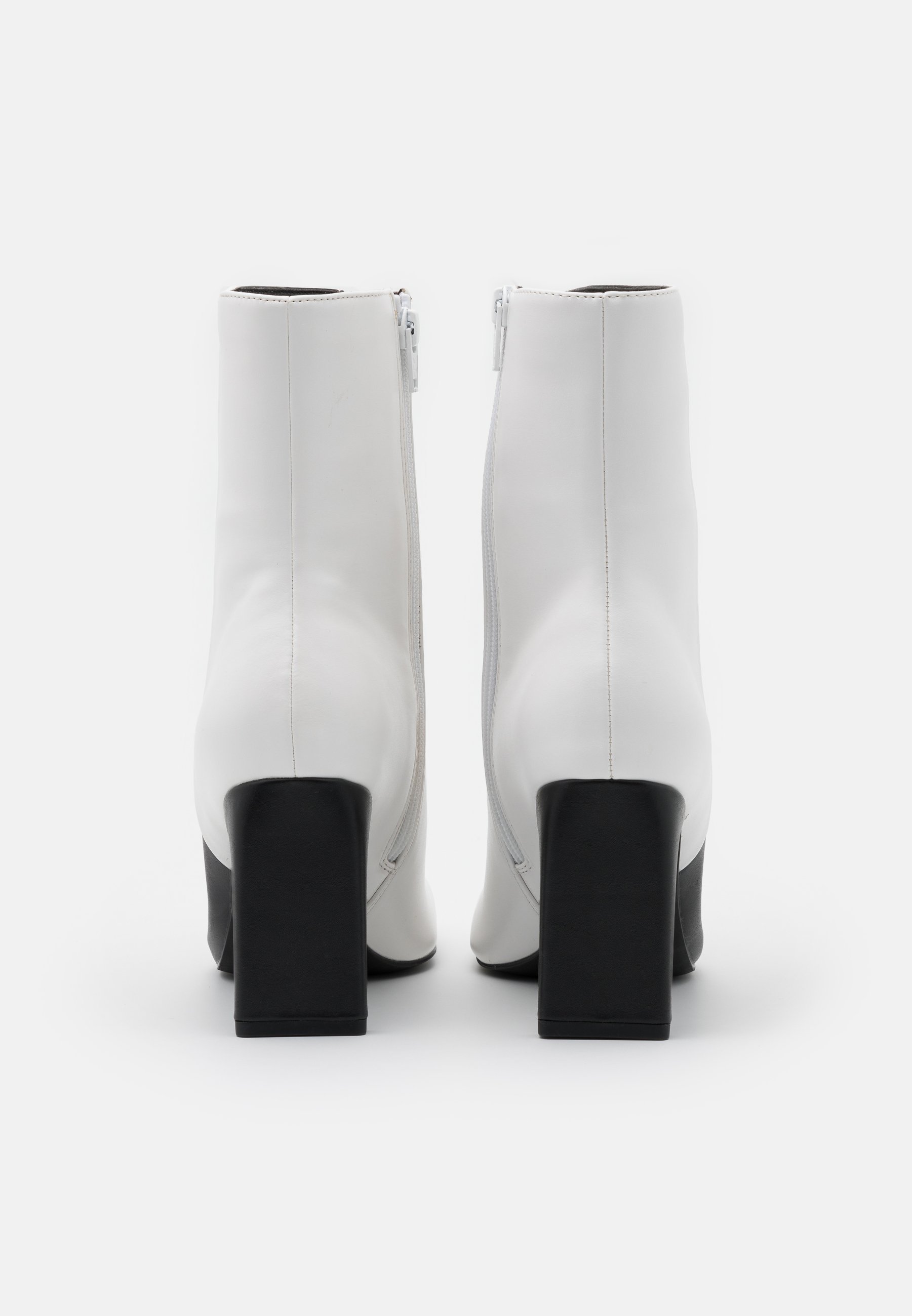 white square toe boots